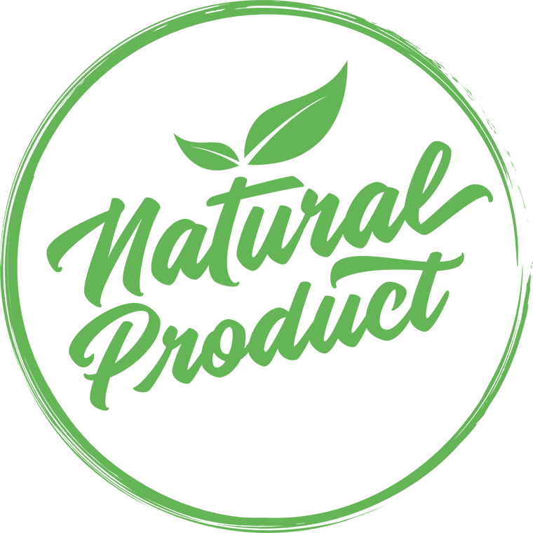 Natural product badge.